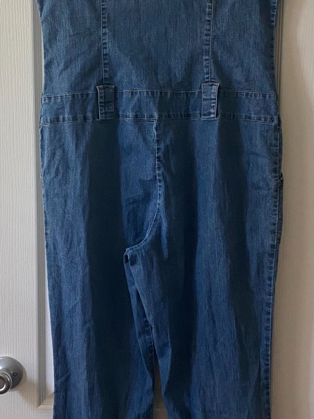 Vintage Western Y2K Denim Wide Leg Jumpsuit No Boundaries - Picture 6 of 8